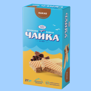 Вафли Чайка - нетунквани какао - 21 бр/ 525 г